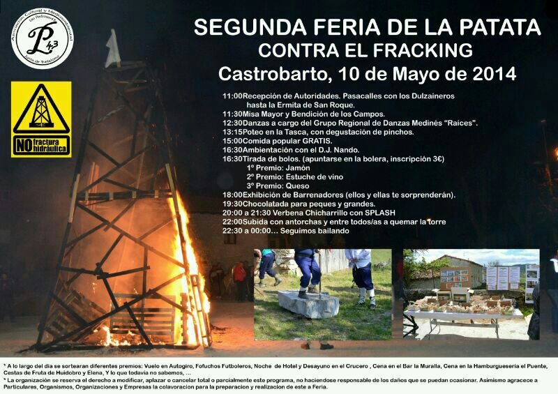 10 Mayo Feria de la Patata contra el Frackinng en Castrobarto