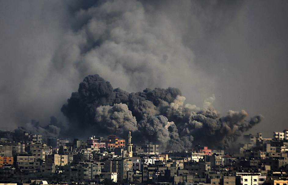 Bombardeo sobre Palestina